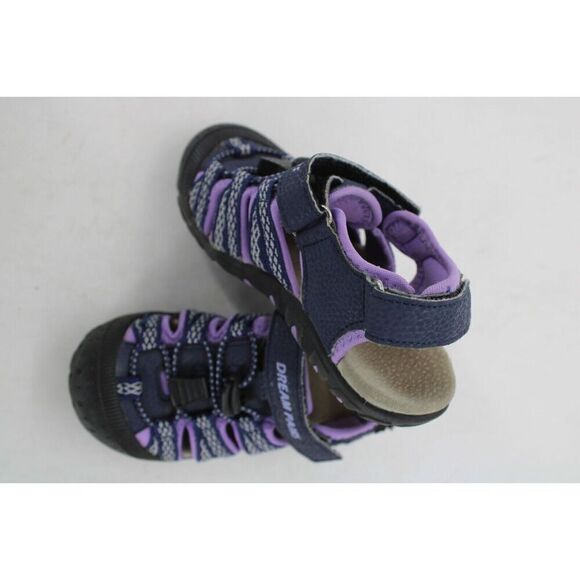 Columbia Dream Pairs Closed Bump Toe Sandals Purple Navy Blue Toddler Size 9 - Picture 1 of 11